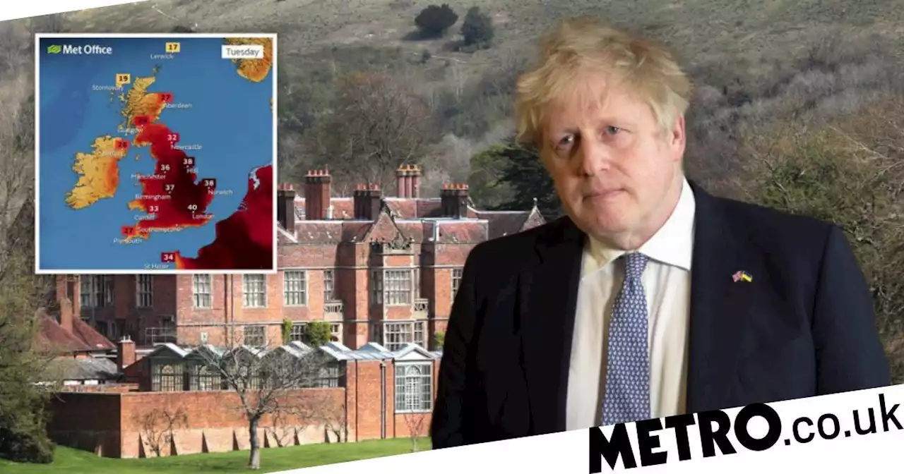 Boris 'to miss emergency heatwave meeting because he's planning Chequers party'