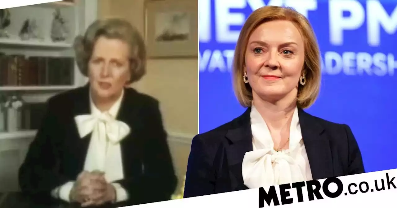 Liz Truss wears 'identical' outfit to Margaret Thatcher at Tory leadership debat