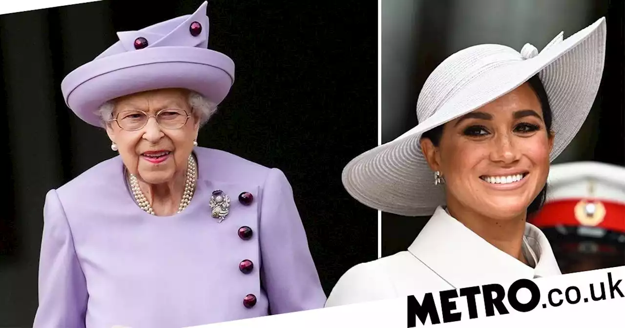 Queen said 'thank goodness Meghan isn't coming' to Philip's funeral, book claims