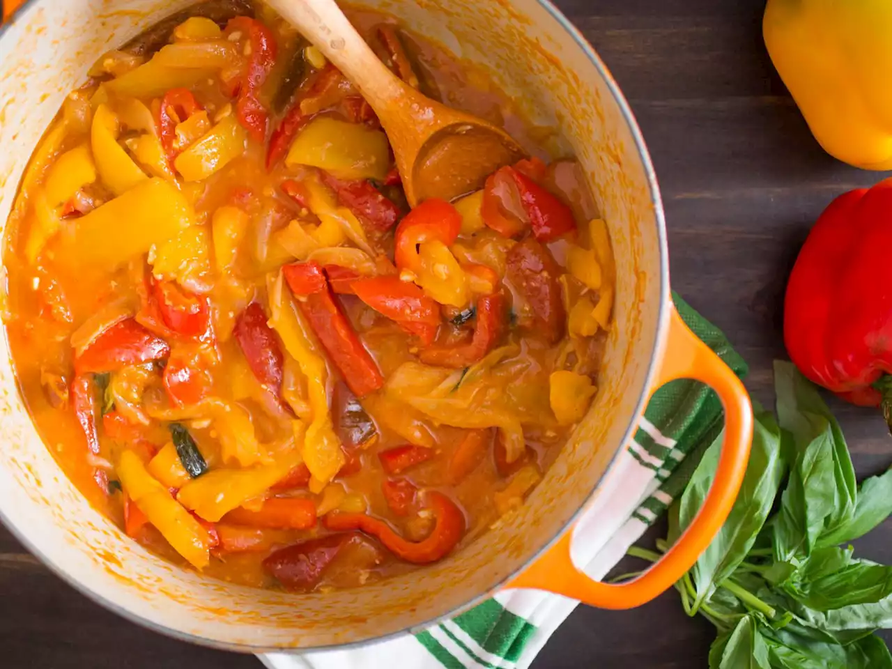 Peperonata (Sweet Bell Peppers With Olive Oil, Onion, and Tomatoes) Recipe