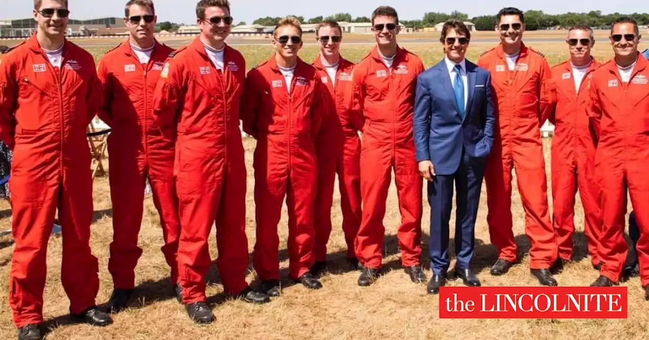 Red Arrows meet new ‘wingman’ Tom Cruise