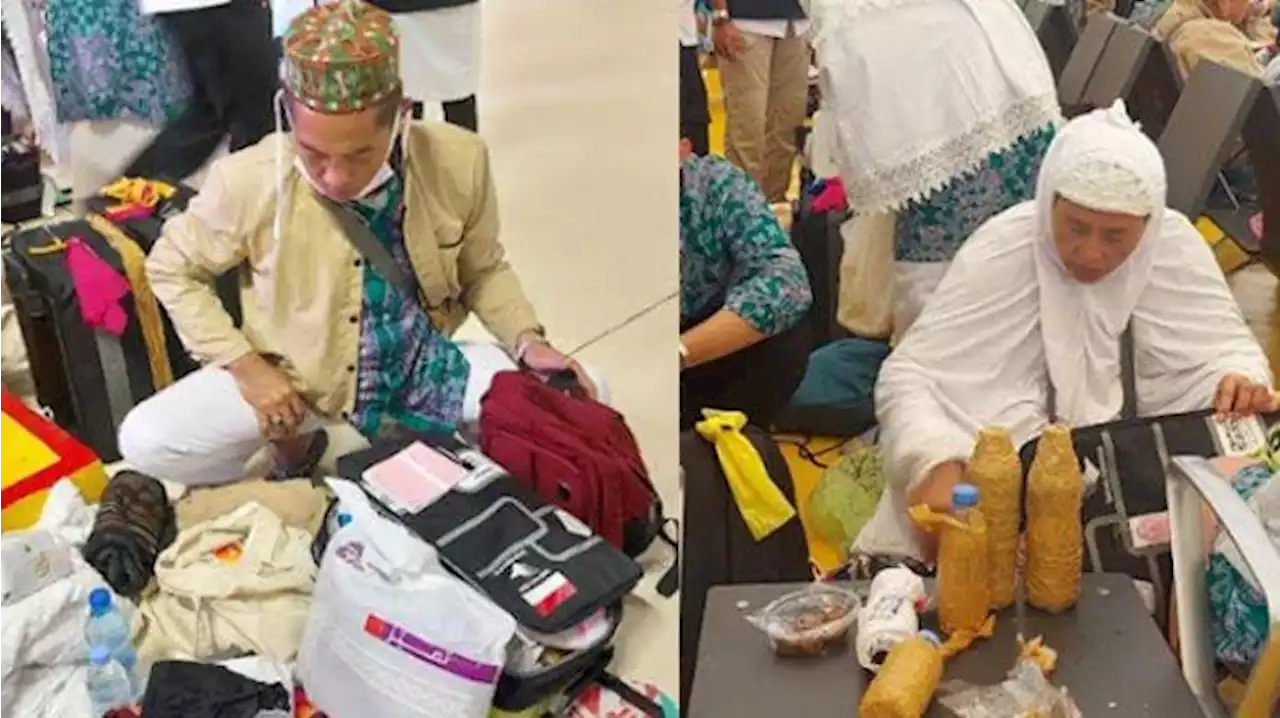 Banyak Jemaah Haji Indonesia Masih Nekat Bawa Tas Tambahan, Oleh-oleh untuk Keluarga Pun Ditinggal - Tribunnews.com