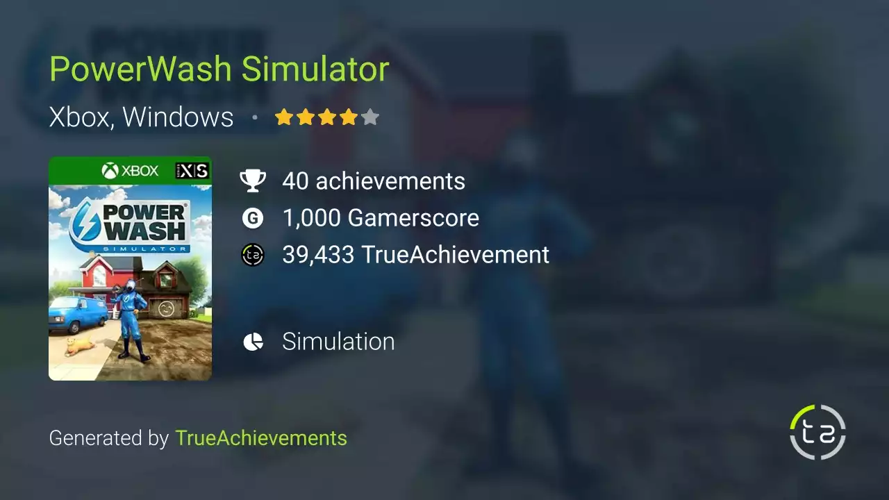 PowerWash Simulator Achievements