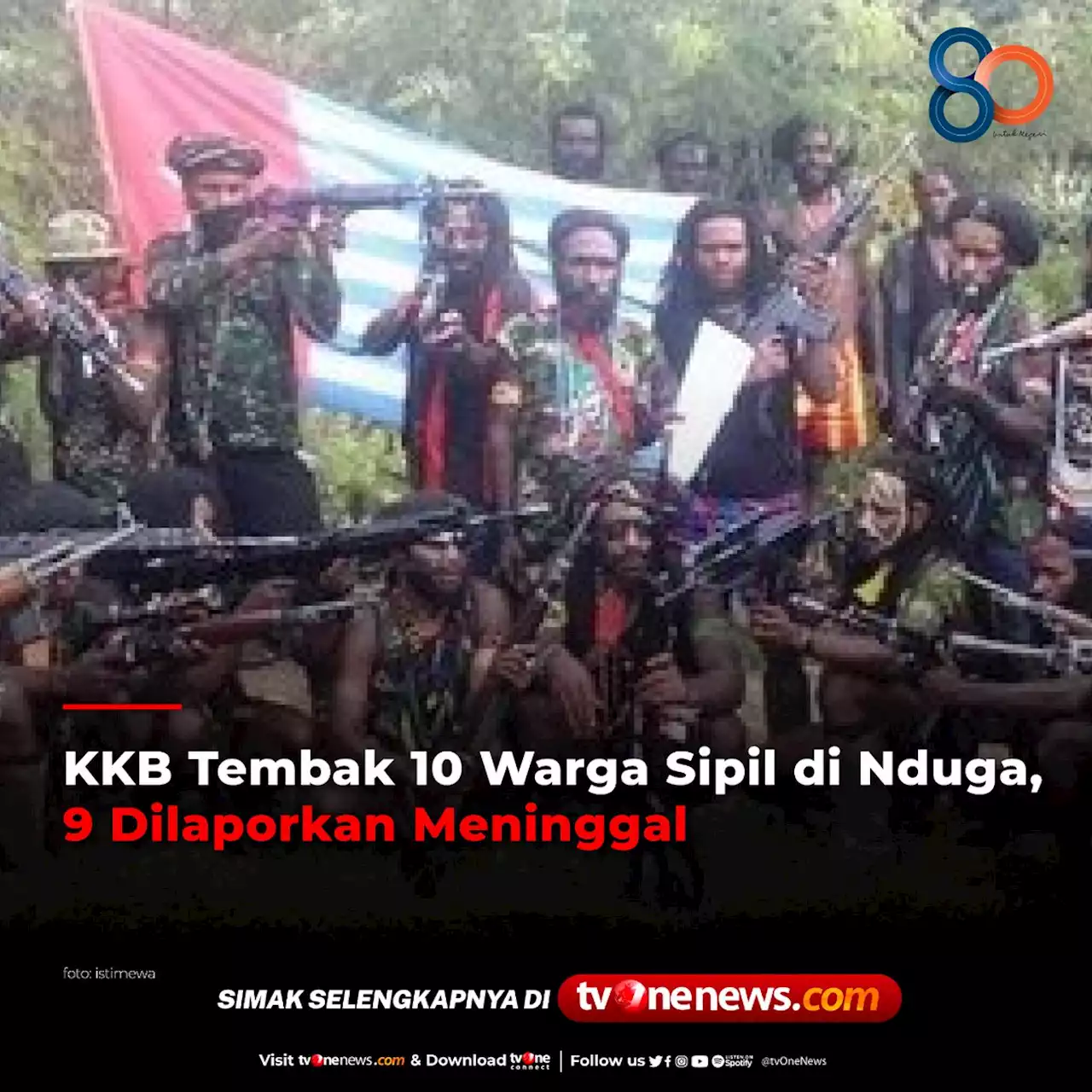 KKB Tembak 10 Warga Sipil di Nduga, 9 Dilaporkan Meninggal