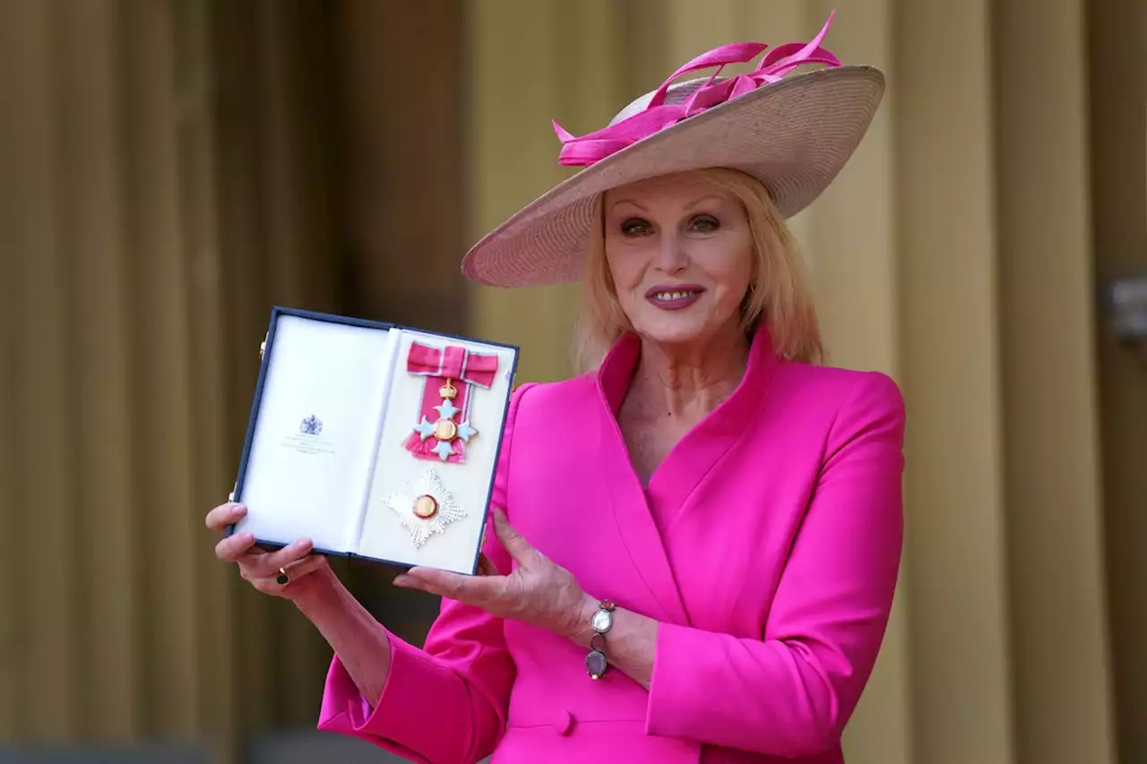 Joanna Lumley Becomes a Dame, Proves Barbie Pink Works at Any Age