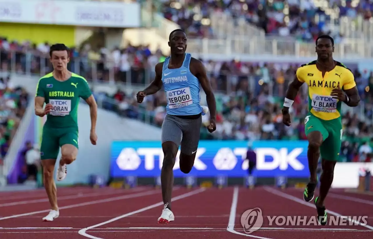 [세계육상] 테보고, 20세 미만 100ｍ 세계 기록 '9초94'…준결선 진출 | 연합뉴스