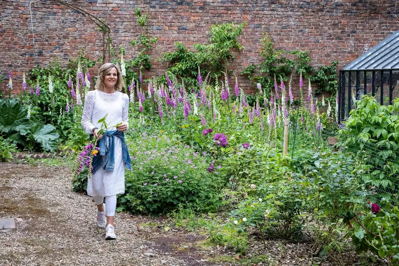 Linda Barker has transformed the grounds of her Yorkshire home with glorious organic gardens and an outdoor room