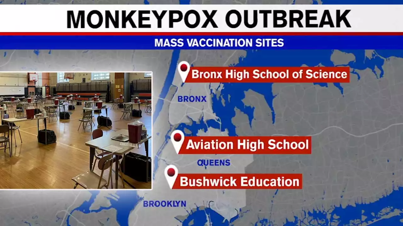 3 more monkeypox vaccination sites open in New York City as cases rise and demand soars