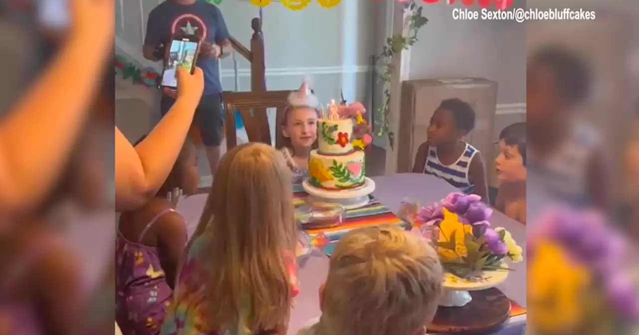 This 8-year-old lost her mom to brain cancer – then only got one RSVP to her birthday party. So, strangers helped her celebrate