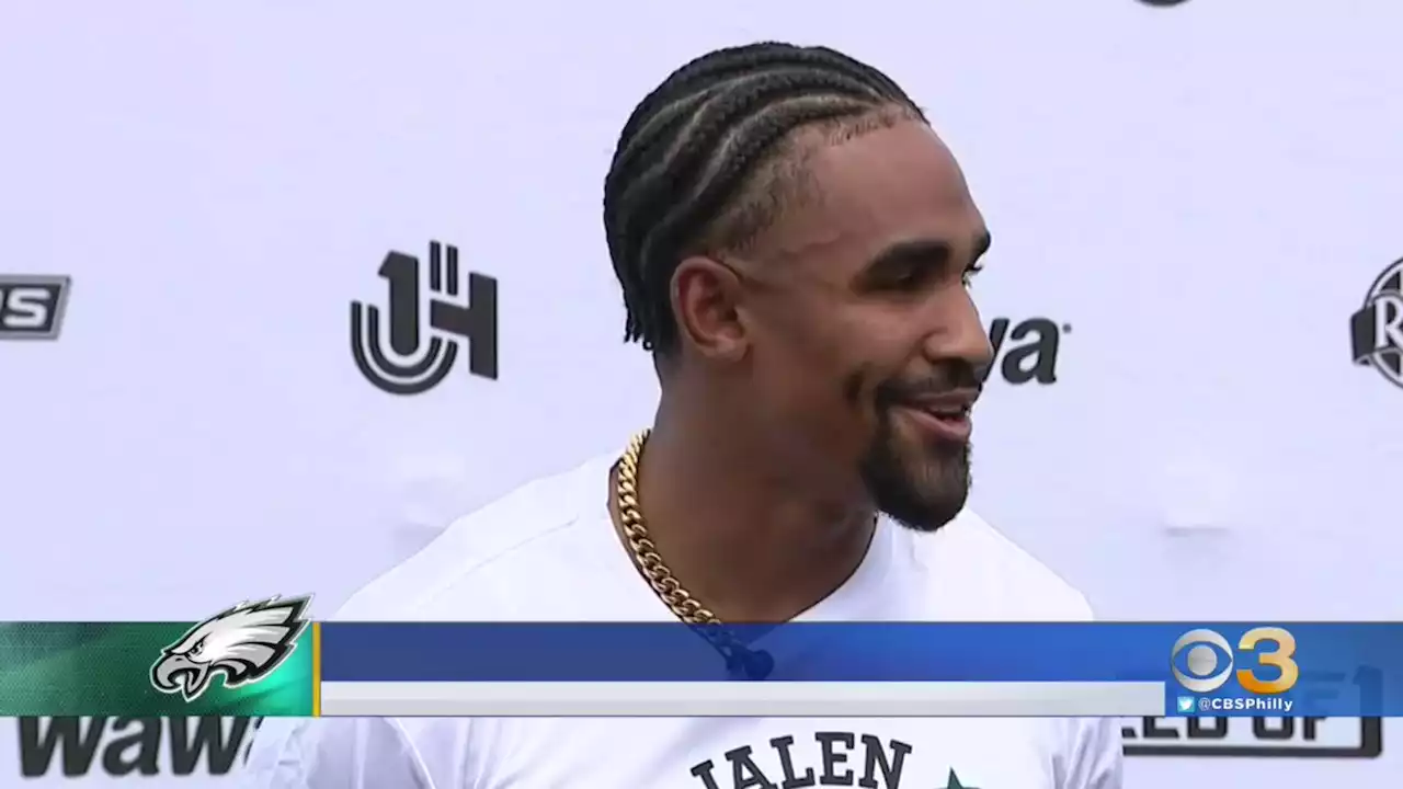 Eagles' QB Jalen Hurts Hosts Football Camp For Kids At Cheltenham High School