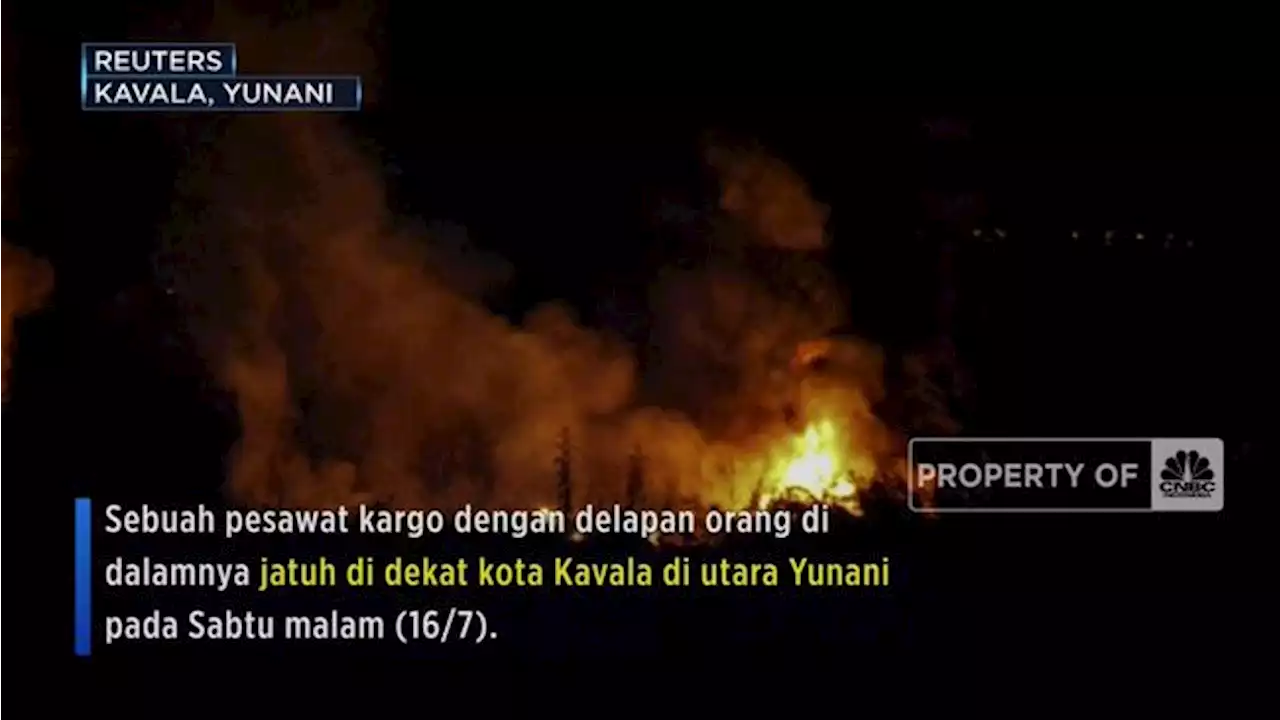 Pesawat Kargo Jatuh di Yunani, Diduga Bawa Bahan Peledak