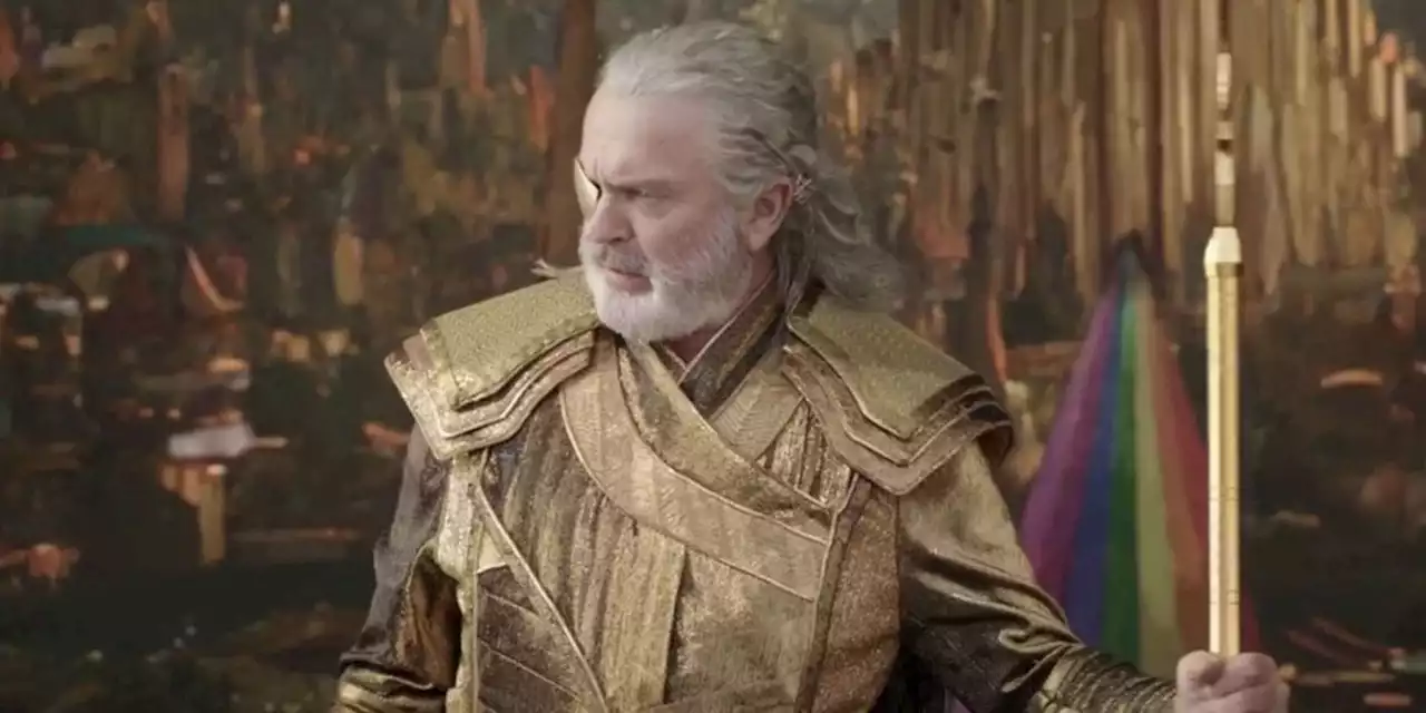 'Thor: Love and Thunder': Sam Neill Shares Behind the Scenes Image of 'Odin' and 'Hela'