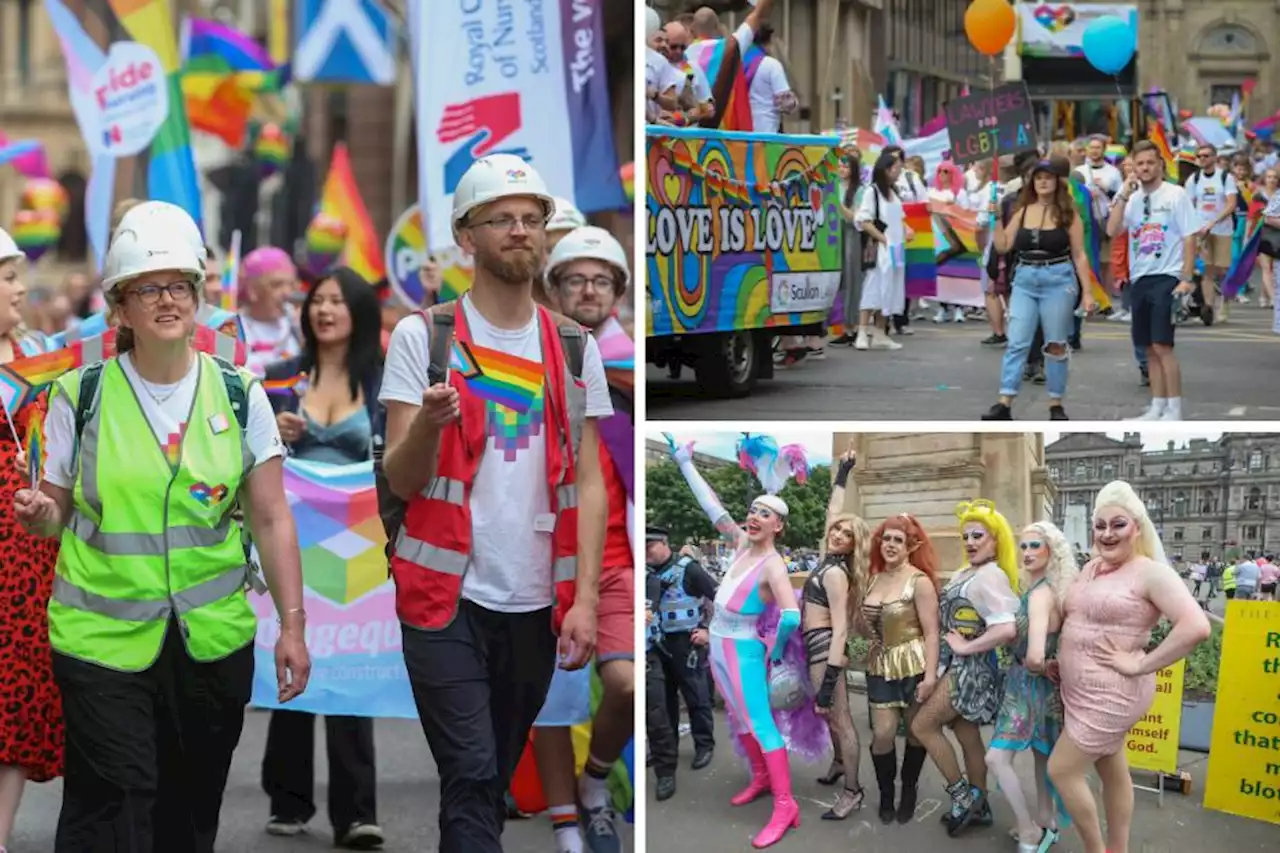 Can you spot yourself? More than 20,000 take to streets for Glasgow Pride march