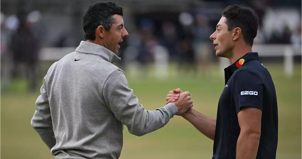 Rory McIlroy, Viktor Hovland avoid blunders to share British Open lead