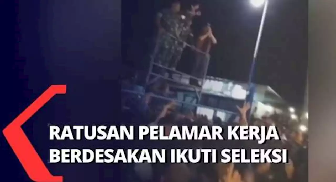 Pelamar Kerja Padati Area Depan Pabrik Otomotif Demi Ikuti Seleksi