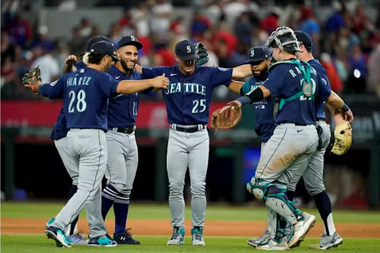 Mariners win 13th in row, top Texas 3-2 in 10 innings