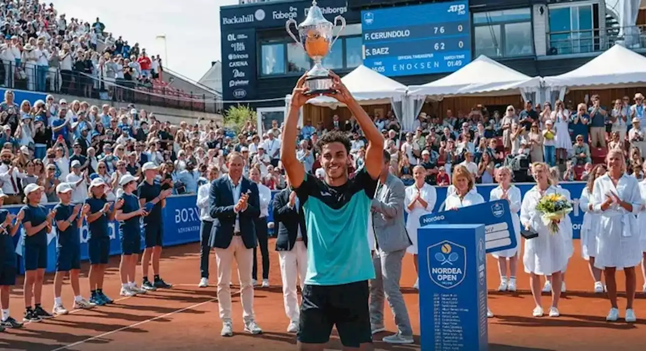 Final 100% argentina del ATP de Bastad, Suecia: Francisco Cerúndolo venció a Sebastián Báez y ganó su primer título en el circuito