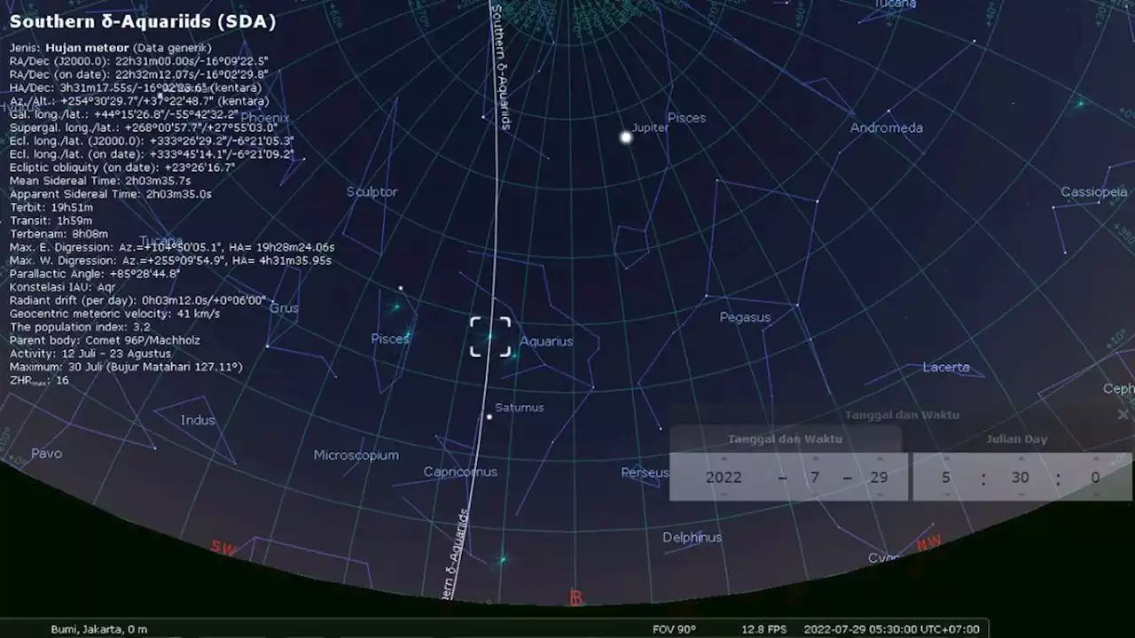 Bakal Ada Hujan Meteor Pada Akhir Juli 2022, Bisa Dilihat dari Indonesia