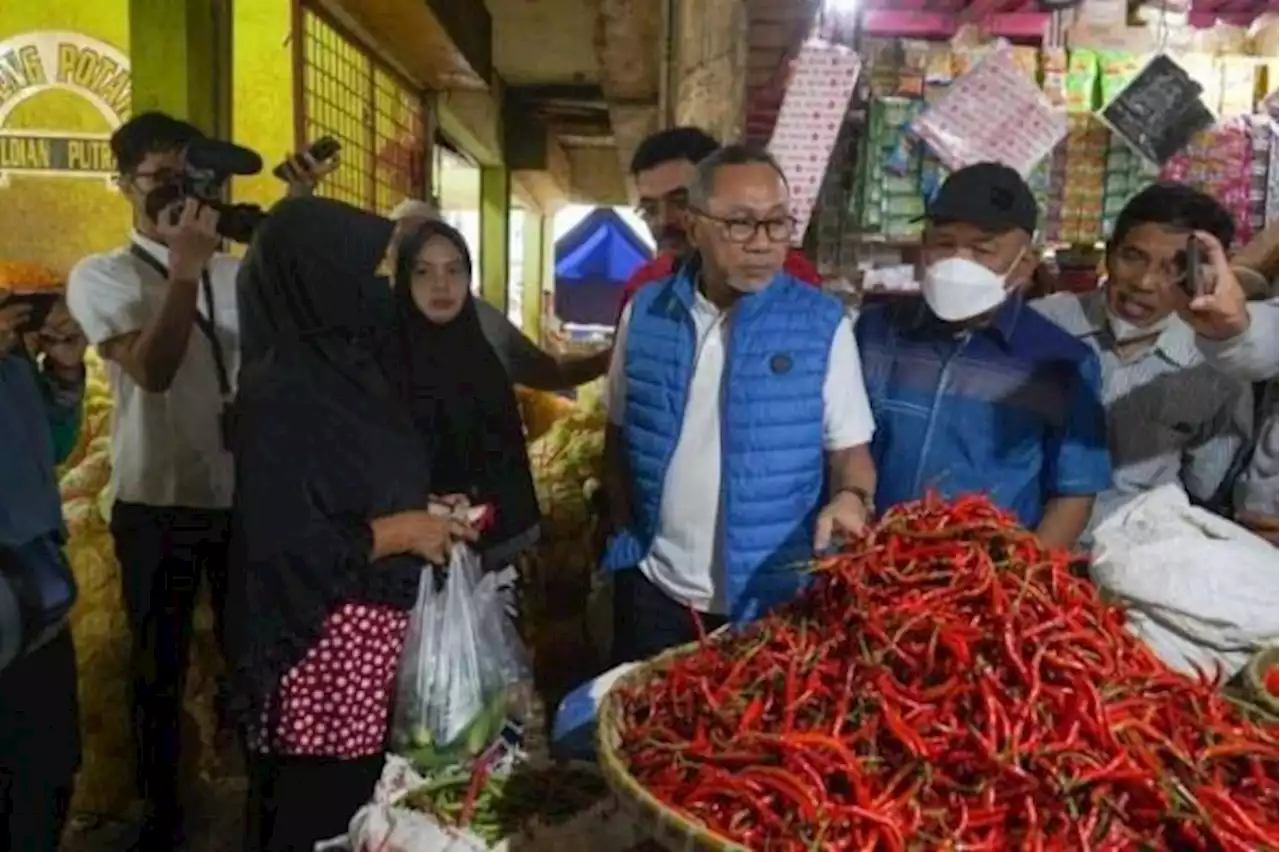 Mendag Cek Harga Pangan di Pasar Jagasatru Cirebon