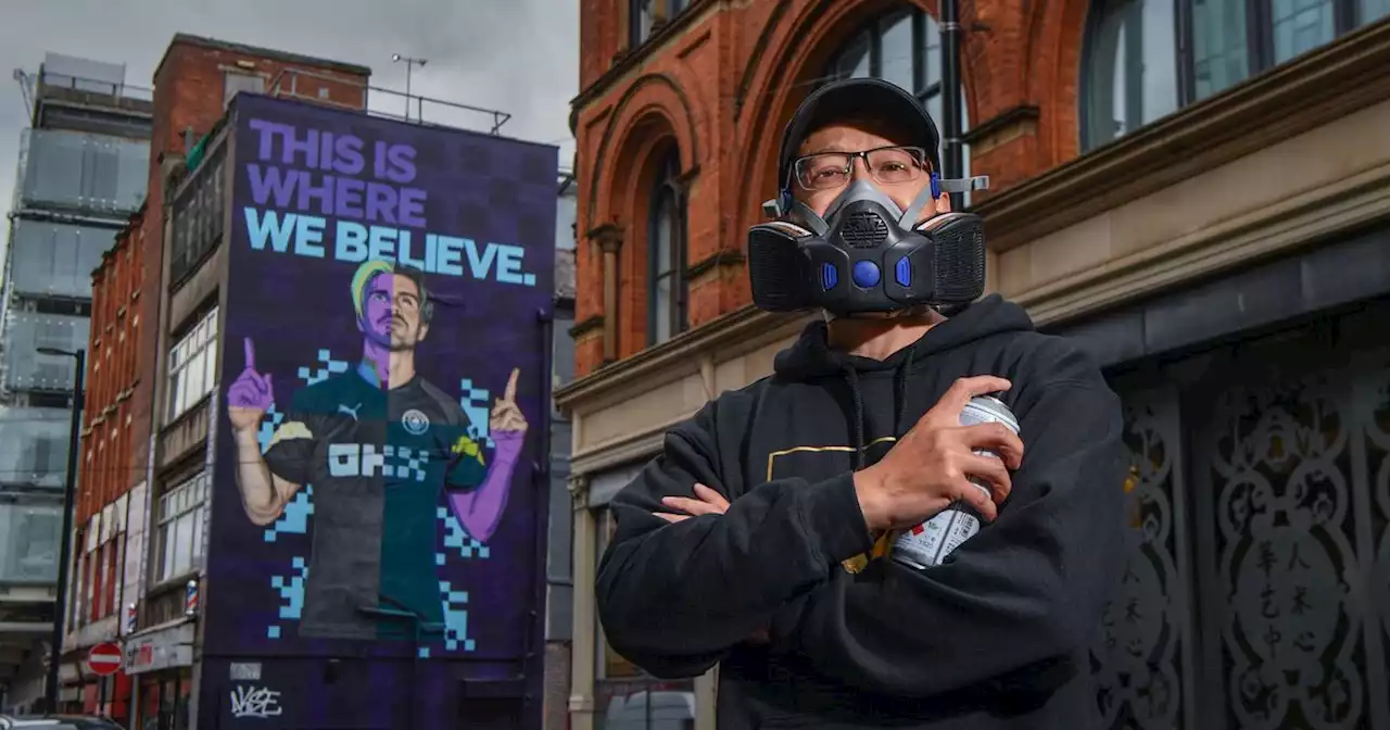 Meet the former scientist behind four giant Man City murals across Manchester