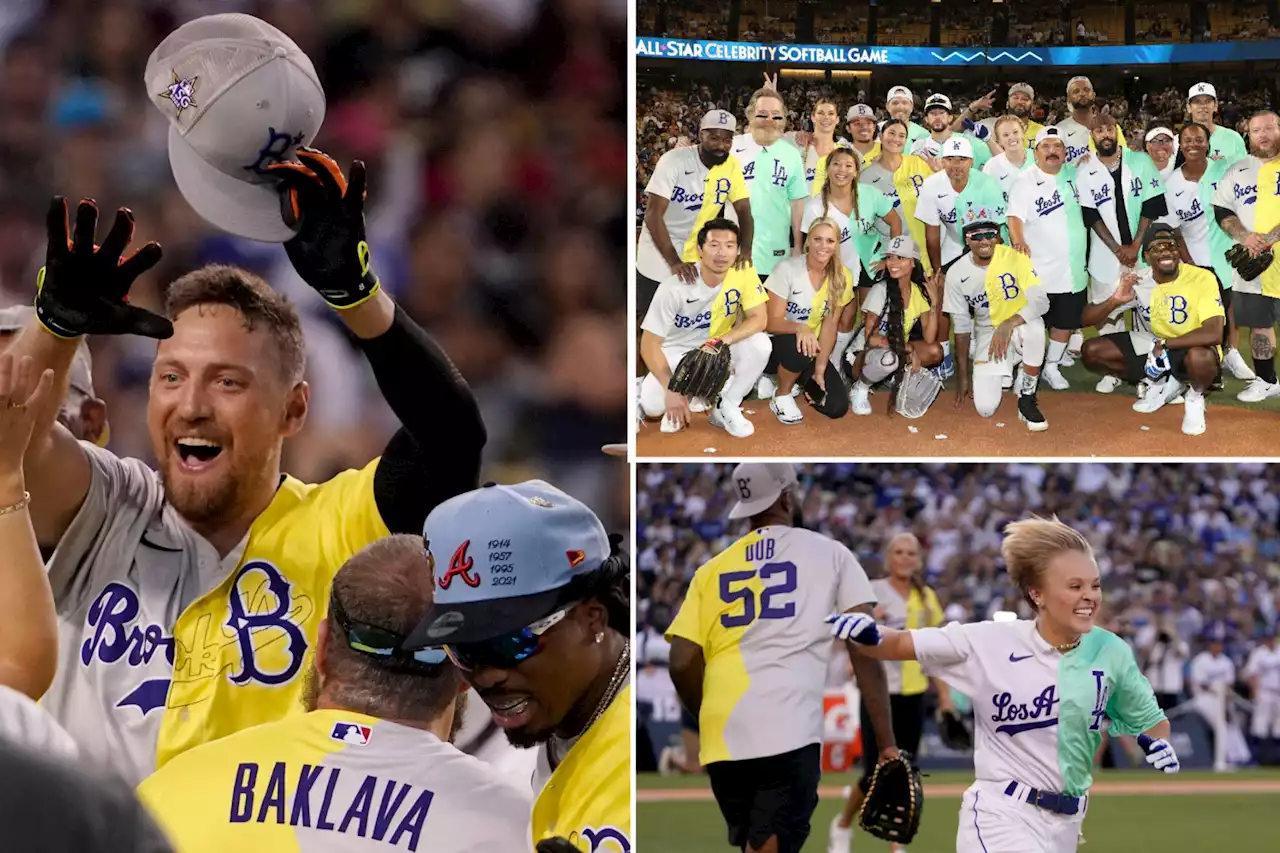 Moments from the MLB All-Star Celebrity Softball Game