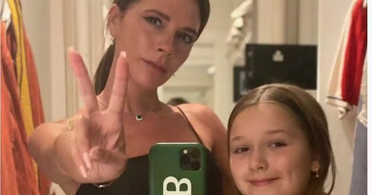 Victoria Beckham shares sweet snap of daughter Harper copying her outfit