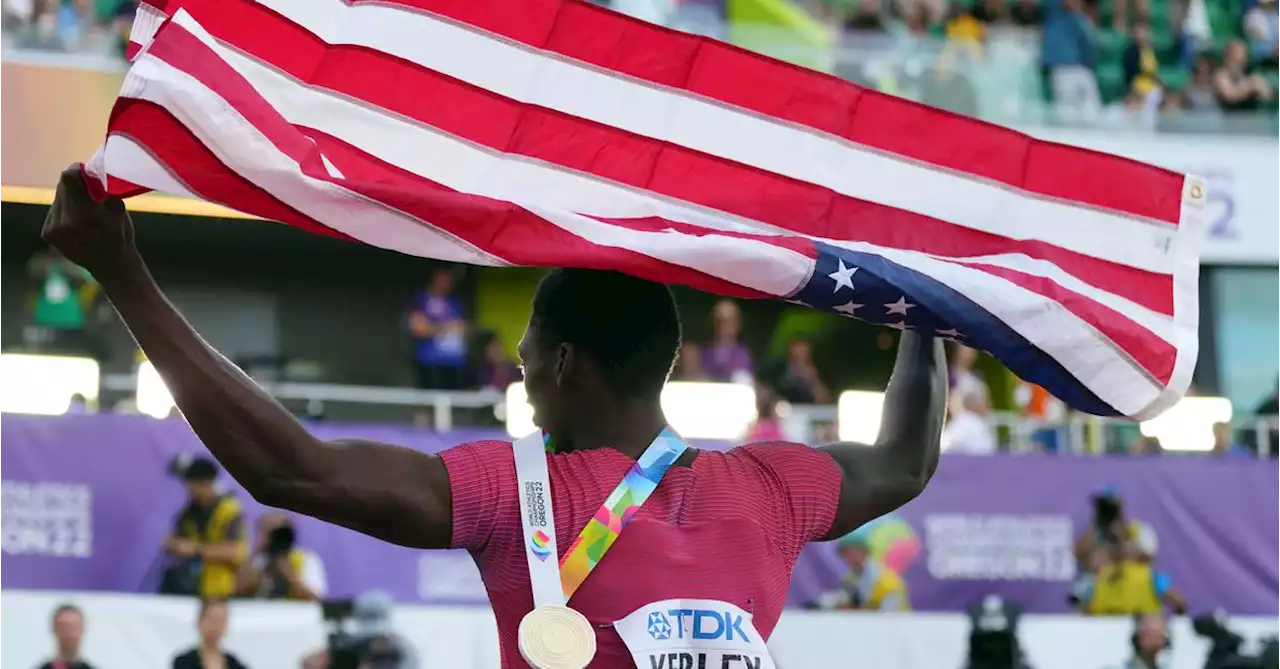 Kerley leads American clean sweep in 100m, shot put joy for Ealey