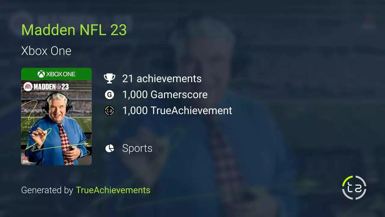 Madden NFL 23 (Xbox One) Achievements