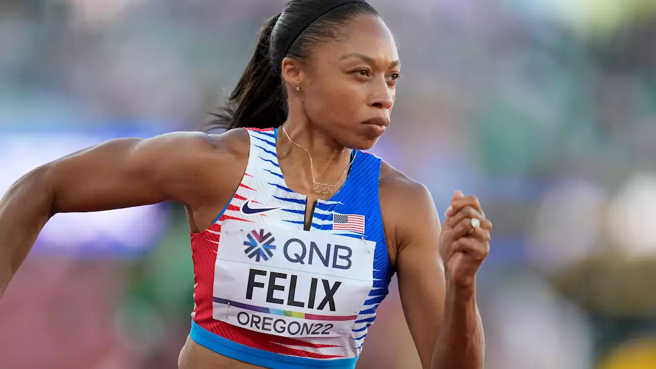 Allyson Felix bids a joyful goodbye to track and field