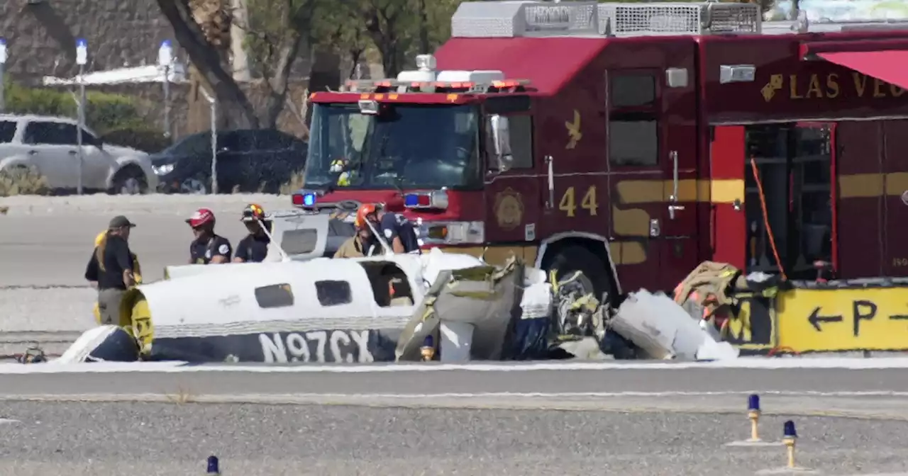 4 dead after small planes collide at North Las Vegas Airport