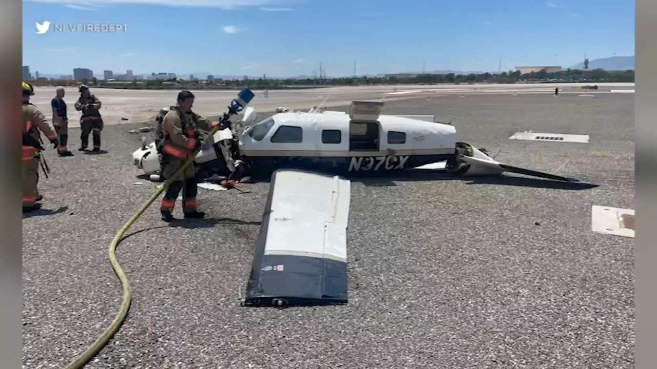 4 killed when 2 small airplanes collide mid-air at North Las Vegas Airport