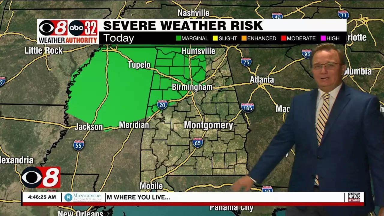 Higher Rain Chances and Hotter Temperatures this Week - Alabama News
