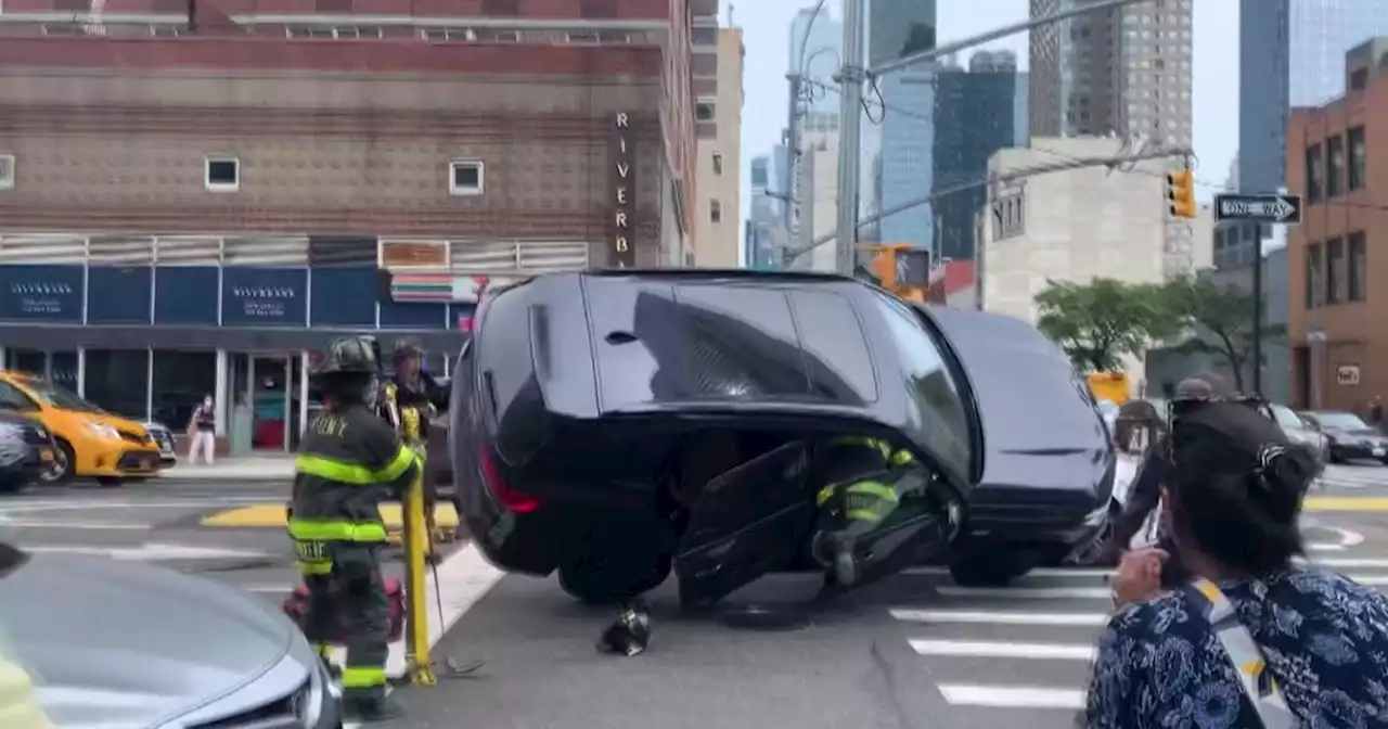 FDNY Firefighter Ryan Warnock seriously hurt while rescuing victims from vehicle crash in Hell's Kitchen