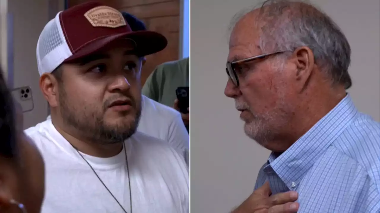 Video: Victim's father confronts Uvalde mayor over why he was kicked out of meeting - CNN Video