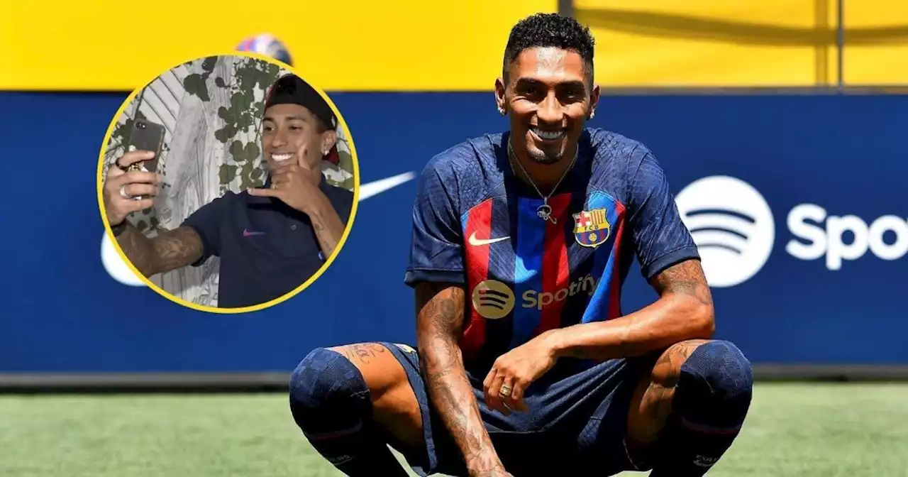 ¿Raphinha tiene en su funda a Messi con la Copa América?