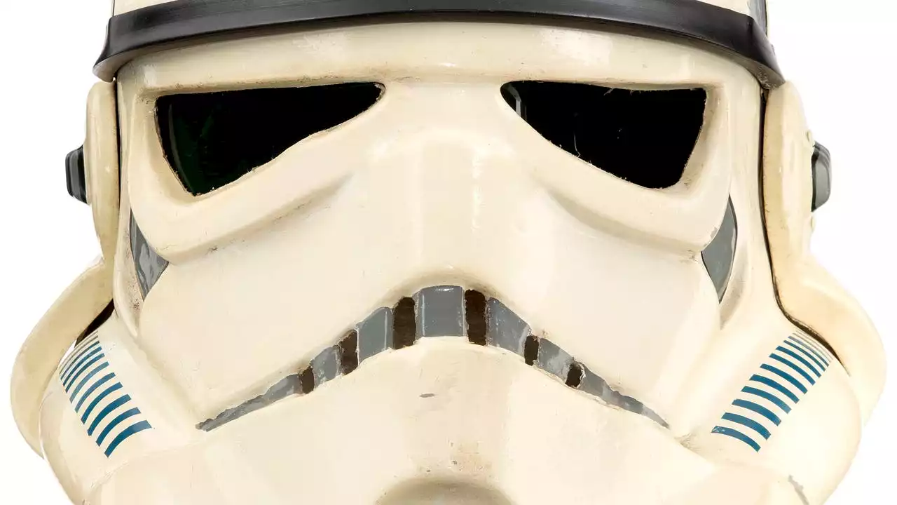 Stormtrooper helmet, blaster from original 'Star Wars' film to be auctioned