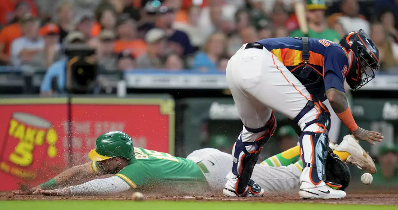 Astros fall to A's in final game before All-Star break