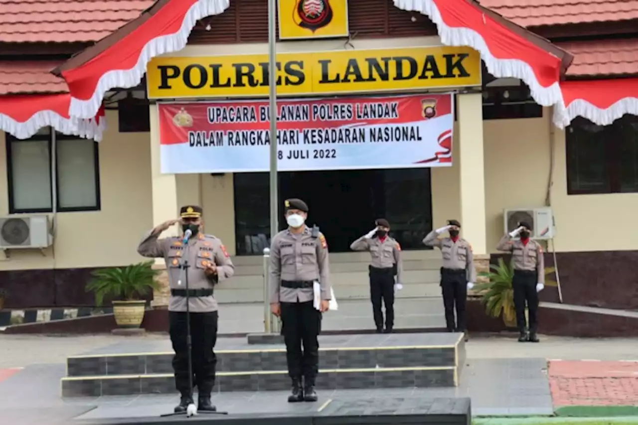 Kapolres Landak Ingatkan Personel Tingkatkan Kinerja dan Tingkatkan Vaksinasi