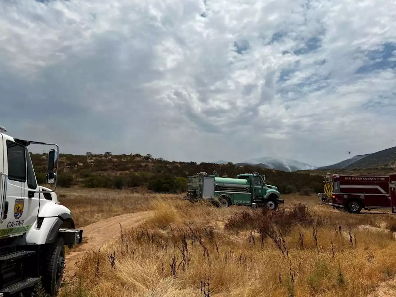 200 firefighters battling brush fire near California-Mexico border