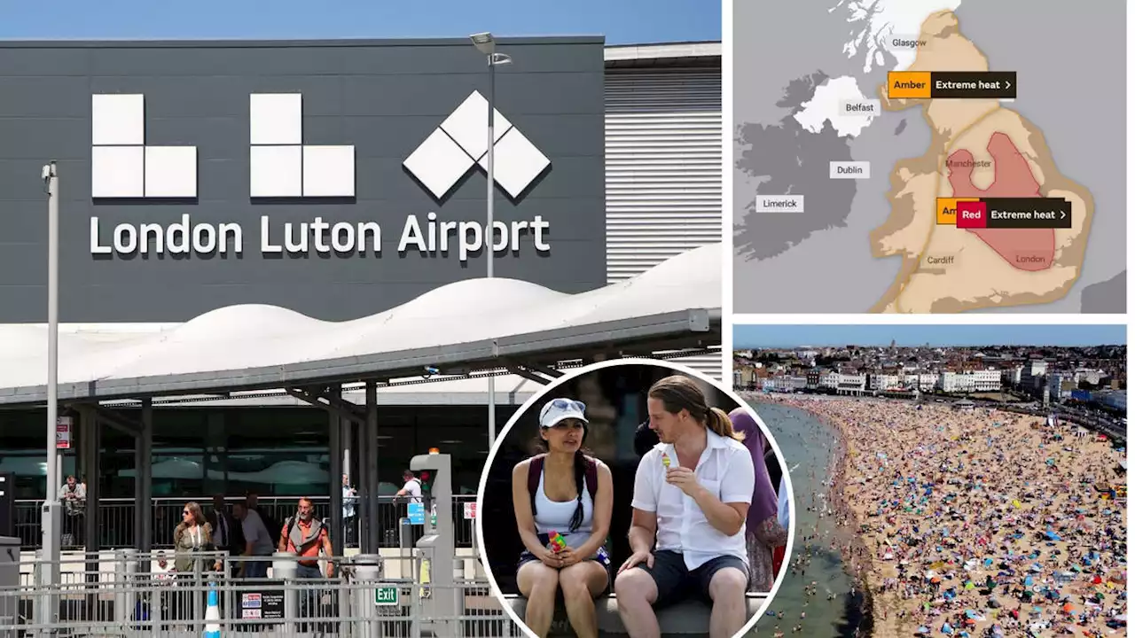 Heatwave triggers travel chaos as Luton Airport runway melts and trains cancelled