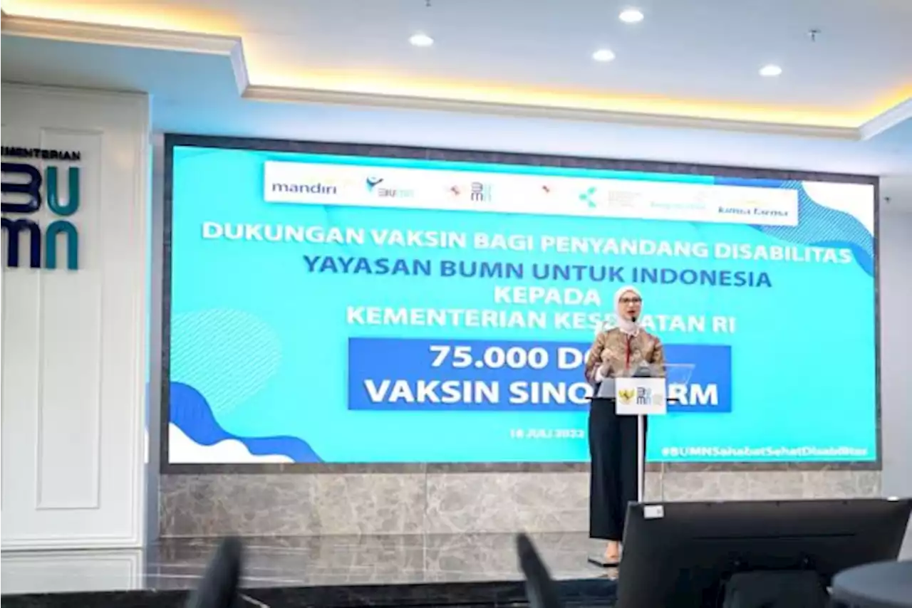 75 Ribu Vaksin Booster untuk Penyandang Disabilitas Siap Diditribusikan