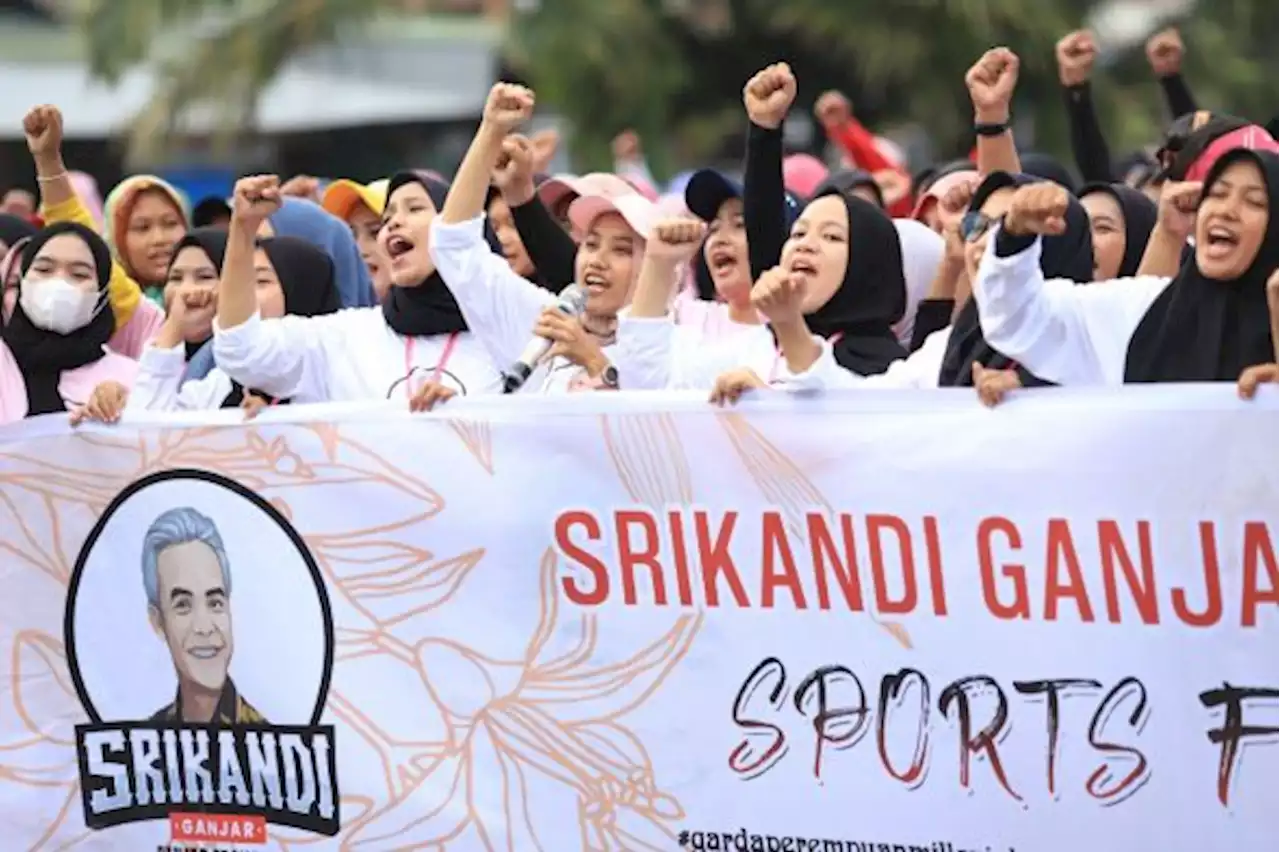 Tebar Inspirasi Ganjar, Ribuan 'Srikandi' Gelar Sports Fest di Sumut