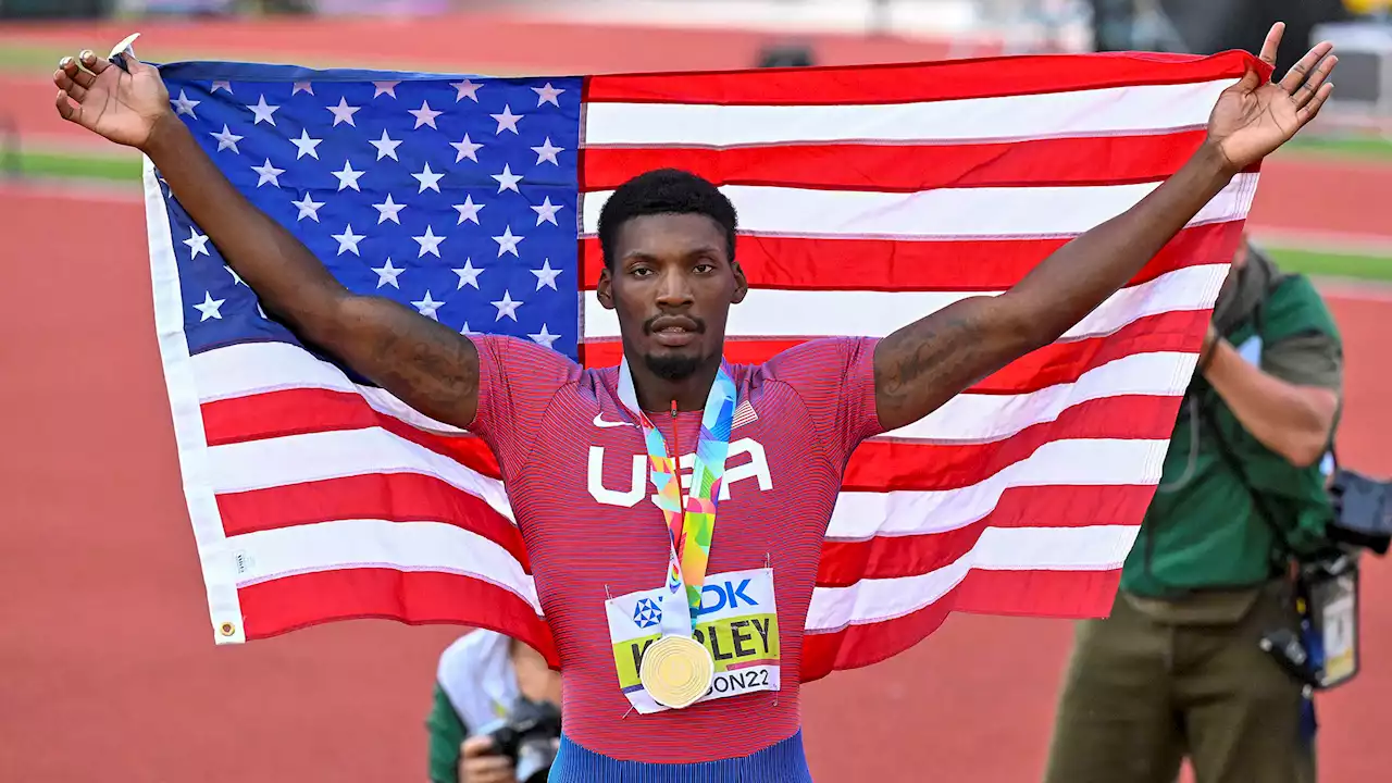 Texan Fred Kerley Leads Red, White & Blue Sweep of 100m at Worlds