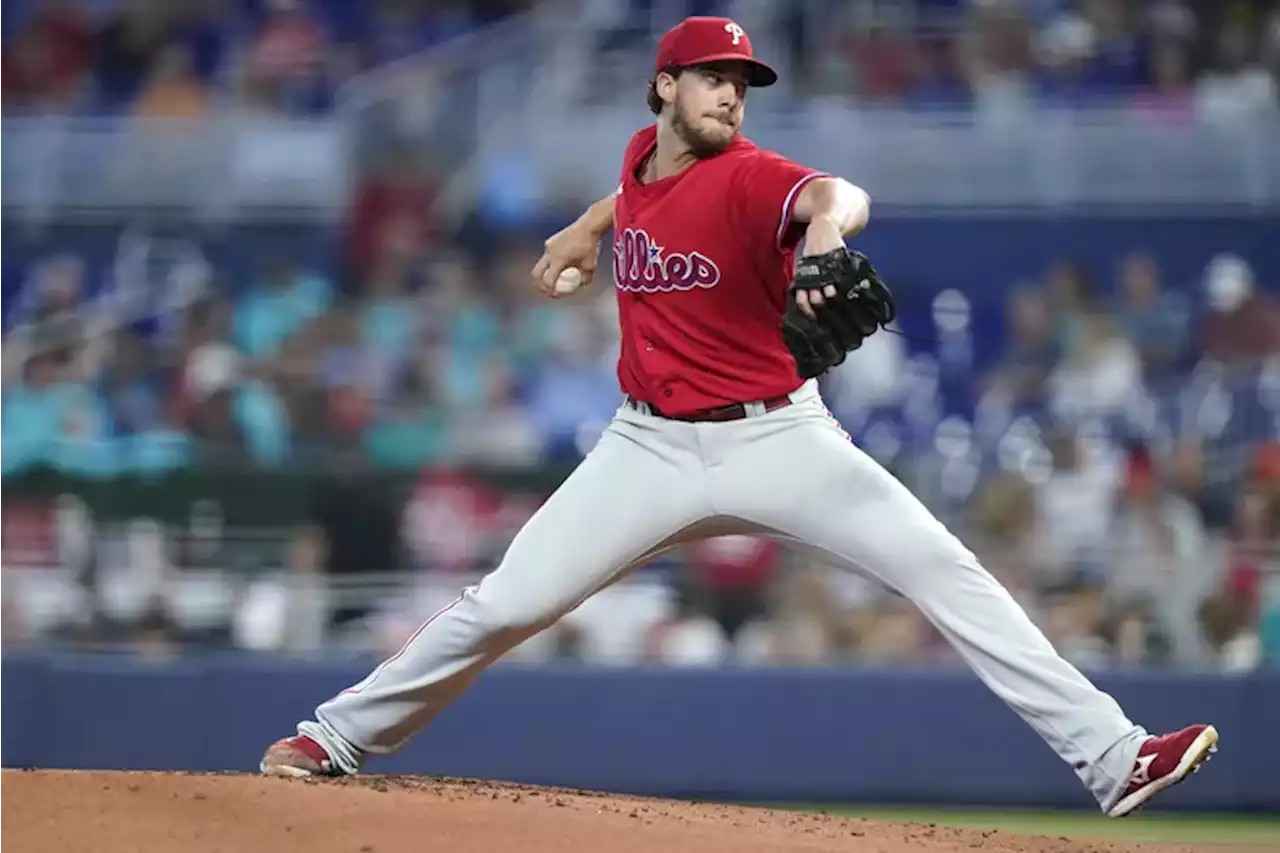 Aaron Nola stars as Phillies blank Marlins, 4-0, and sweep last series before the All-Star break