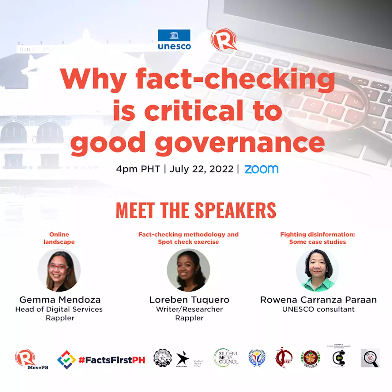 Join MovePH’s webinar on July 22: Why fact-checking is critical to good governance - RAPPLER