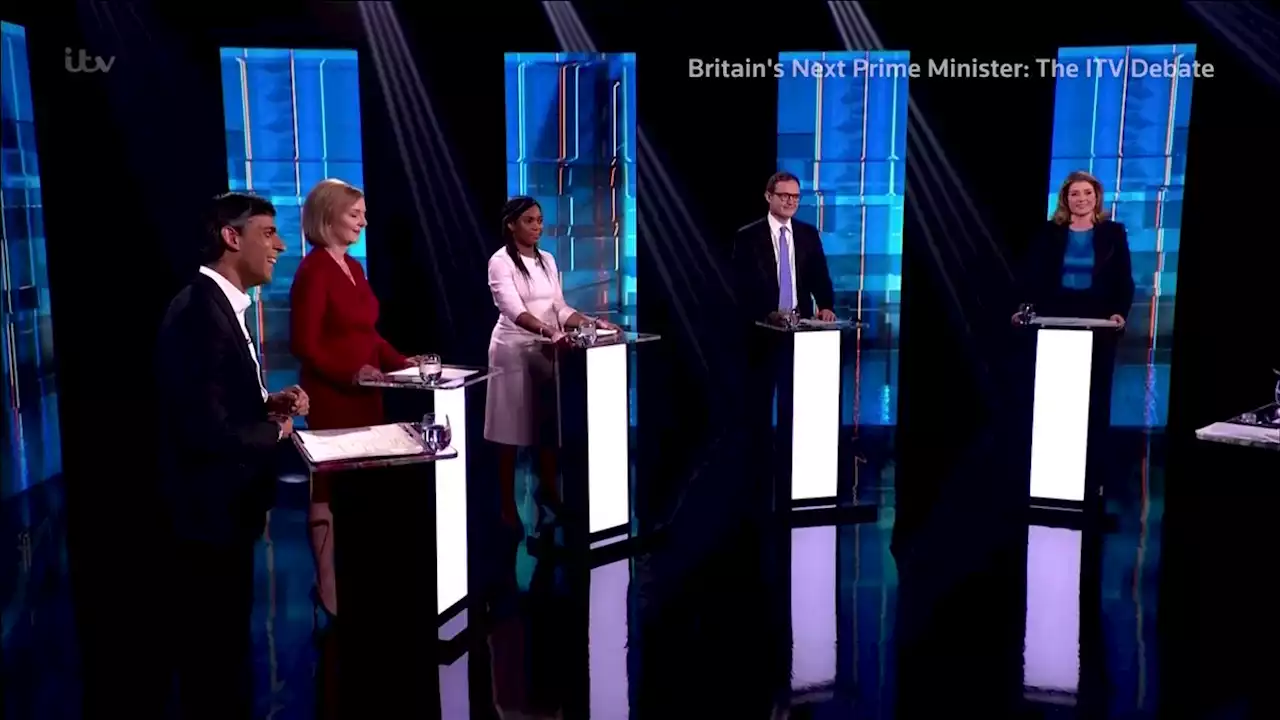 British prime minister contenders clash over tax cuts in TV debate