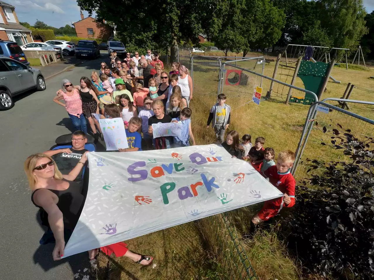 'Save our park' – Shropshire residents rally to fight off developers