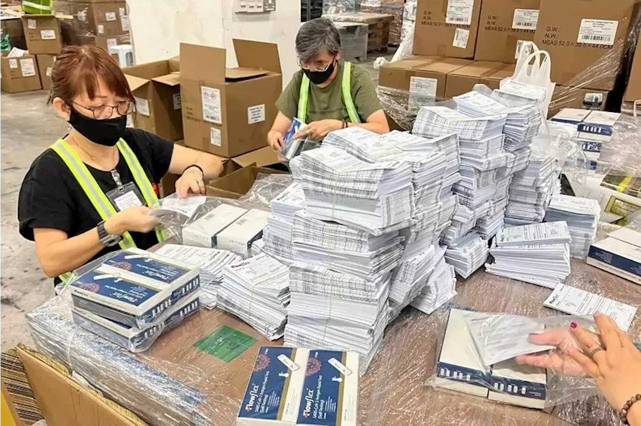 More than 1.5m households to get a set of 10 ART kits in their letterboxes from today