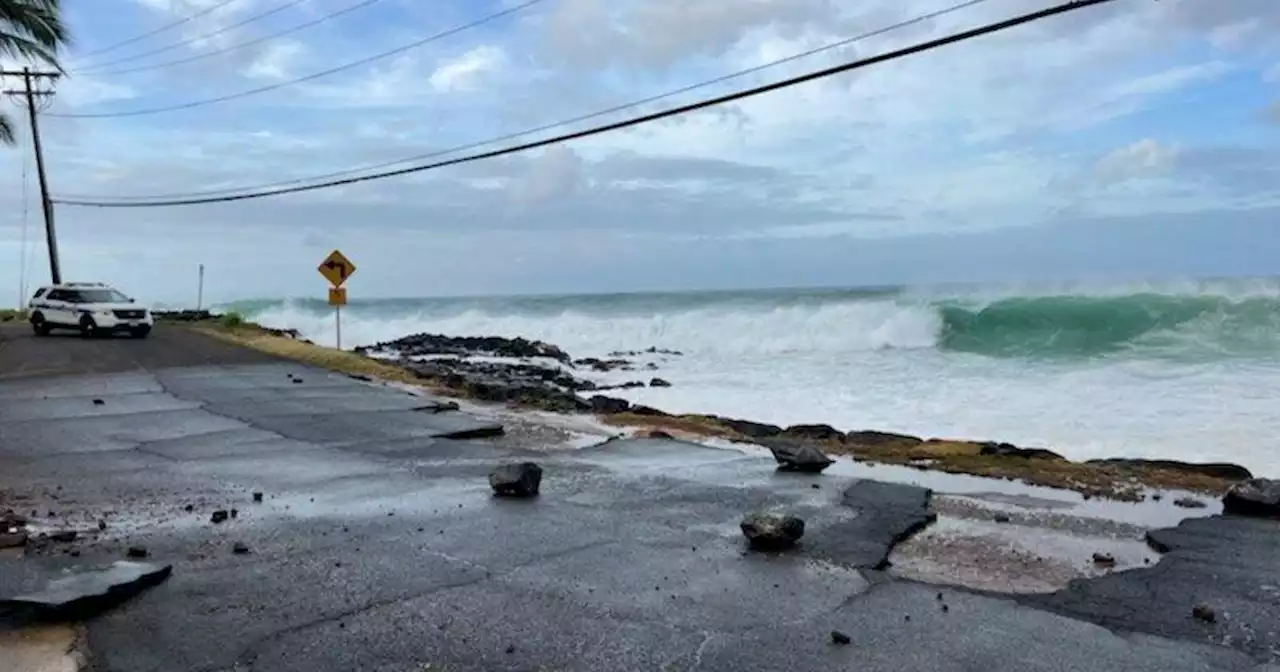 Hawaii waves swamp homes, weddings during 'historic' swell