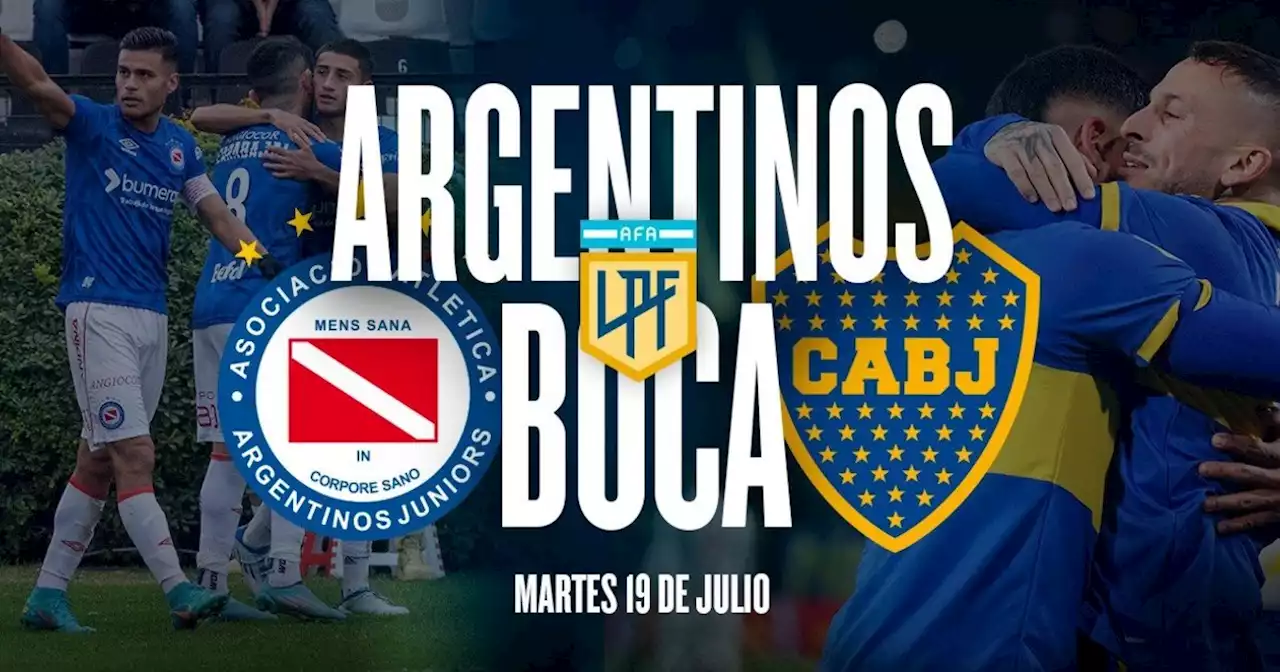 Argentinos - Boca: hora, TV y posibles formaciones